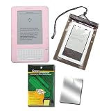 Skque Water Splash Resistance Ebook Reader Case Smoke 6 Inch Series Screen Protector (89.5 x 121.5)Amazon Kindle 2 Silicone Skin Case PK by SKQUE