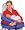 Leachco Natural Boost - Adjustable Nursing Pillow - Denim