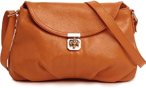 Miss Ying Girls' Brown Cow Leather Cross Body Bags