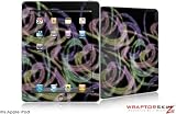 iPad Skin – Neon Swoosh on Black – fits Apple iPad by WraptorSkinz
