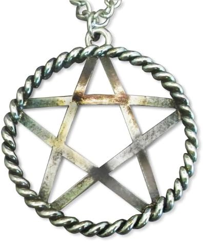 Gothic Pentacle Extra Large Medieval Renaissance Pendant Necklace