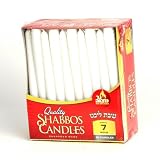 Quality White Taper Candles Burn 7 Hours, 1 Pack of 30 Candles