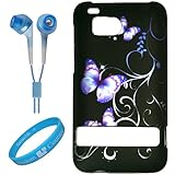 Purple Flower 2 Piece Protective Crystal Hard Snap-On Protector Case for HT ....