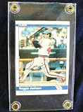 1984 Fleer Reggie Jackson Autographed #520 Baseball Card in Protective Case