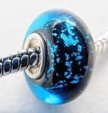 Beautiful Green and Blue Murano Glass Bead Charm Fits Pandora Bracelet