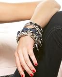 bebe Denim Bangle Set