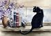 "Black Cat" Dog Art Print Signed by Artist DJ Rogers