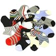 12 Pairs Assorted Baby Boys Newborn Infant 6-9 month Size 2-3 Mid Crew Socks