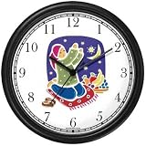 Moslem or Muslim Woman in Prayer Wall Clock by WatchBuddy Timepieces (Hunter Green Frame)