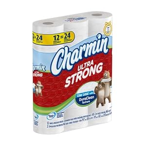 Charmin Ultra Strong Toilet Paper 12 Double Rolls (Pack of 4)