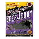Wild Ride All-Natural Beef Jerky, Kickin Teriyaki, 4-Ounce Bags (Pack of 6)