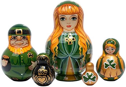 Irish Nesting Doll 5pc./5"