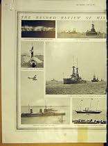 WW1 ROYAL NAVY FLEET WARSHIP SPITHEAD SEA REVIEW 1914