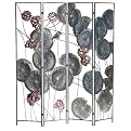 Tropical Metal Room Screen - Black