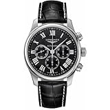 Longines Watches-Longines Master Collection Automatic Chronograph Transparent Case Back Men's Watch