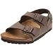 Birkenstock Roma 33003, Unisex - Kinder Sandalen/Outdoor-Sandalen aus Birko-Flor, Braun (Mocca Nubuk), EU 26 (schmal)