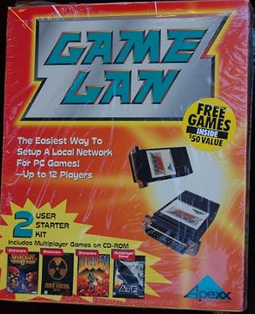 Game LAN PC up to 12 Players 2 User Kit Include; War Craft II, Duke Nukem, Doom, ATF