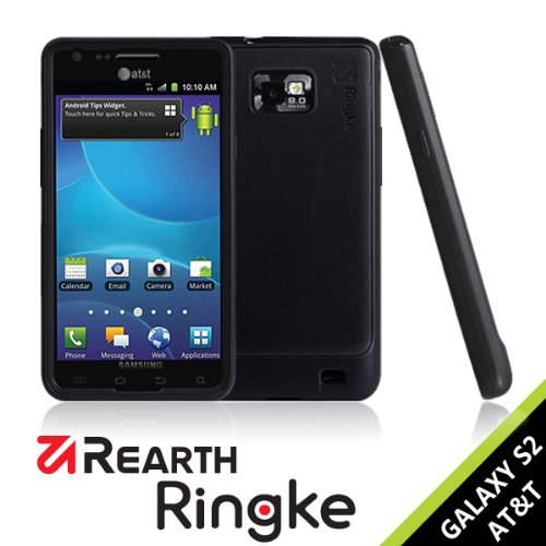 Samsung Galaxy S2 (AT&T or GT-i9100) Rearth Ringke Case [Black]-REARTH