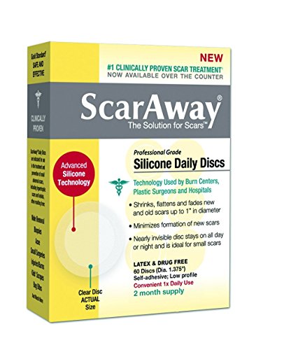 ScarAway Silicone Daily Disc Scar Sheets, 60 Round Scar Treatment Sheets