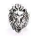 JDZ Amulets Men's Heavy Metal Gothic Lion Head Stainless Steel Biker Ring JewelrySP0555A09