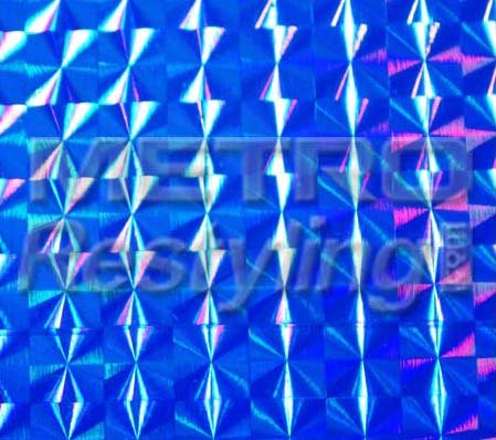Metro Holographic Blue Mosaic Graphic, Craft, Cricut & Sign Vinyl Decal Adhesive-Backed Sticker Film 24
