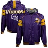 IMAGE OF NFL Men's Minnesota Vikings Full Zip Hooded Jacket (Purple, Large)