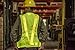 SE EP08L-G Safety Vest Illuminated by 16 Red LEDs, One Size, Yellow