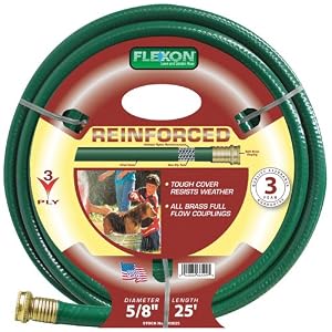 Flexon 5 8-Inch by 25-Foot Reinforced Garden Hose FR5825 by 