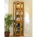 Kennedy Golden Oak Lighted Curio Cabinet
