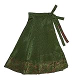 Magic Skirt - 3/4 silk wrap skirt / top / dress, all in one, original silk sari skirts (click for many color choices)
