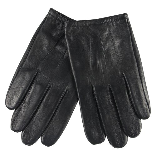 WARMEN Classic Men's Leather Driving Police Tactical Short Wrist Length Gloves Simple Style