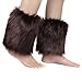 Ecosco Faux Fur Wrist Cuffs Warmer Cover Furry Leg Warmer Costume Set (20cm-Leopard)