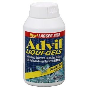 Advil Pain Reliever/Fever Reducer, Solubilized, 200 mg, Liquid Filled Capsules 200 liqui-gels