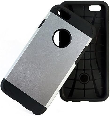 I Phone 6 Plus and 6S Plus Case shock Dispersion Technology Bumper Case Ultra Slim Tough [non Slip] [Perfect Fit] Excellent Grip Slimmer Rugged Ultimate Protection with Lifetime Warranty Silver