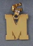 Miami  Red Hawks M Pendant   14KT Gold Jewelry