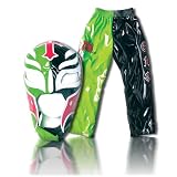 WWE Rey Mysterio No Mercy Black & Green Replica Kid Size Mask & Pants Combo