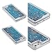 Yoption Transparent Plastic 3D Glitter Quicksand and Heart Liquid Case for Apple iPhone 5 5S SE