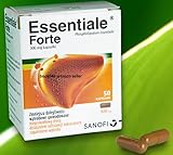 Essentiale Forte - 1 Month Supply - 200 capsules (4x 50 caps) - Total Liver Regeneration Protection Health Support Treatment - Liver damage caused by Medicine Alcohol Drugs Toxic Hepatitis - Clinically Proven