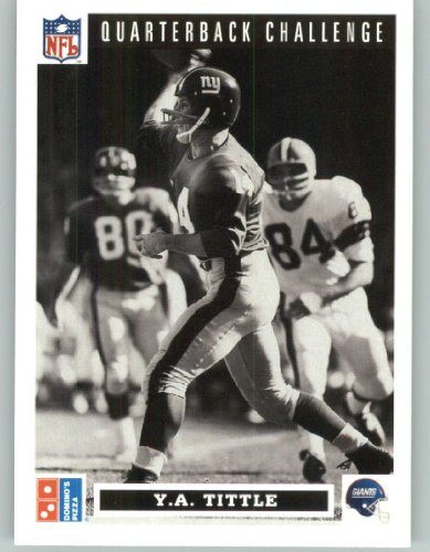 1991 Domino's Quarterbacks #45 Y.A. Tittle - New York Giants (Upper Deck QB Challenge) (Football Cards)