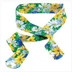 Floral Body-Cooling Neck Wrap
