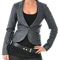 ONLY Cool Blazer Leder Optik grau
