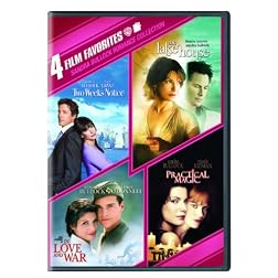 4 Film Favorites: Sandra Bullock (The Lake House/ Two Weeks Notice / Practical Magic / In Love and War)