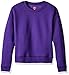 Hanes Girls' Big EcoSmart Graphic Sweatshirt, Purple Thora, XL