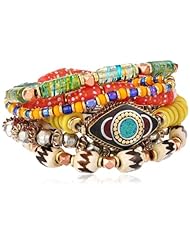 Vanessa Mooney Set of 6 Heart Break Hotel Bracelet, 7.25"