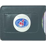 MLB Cleveland Indians Leather Money Clip
