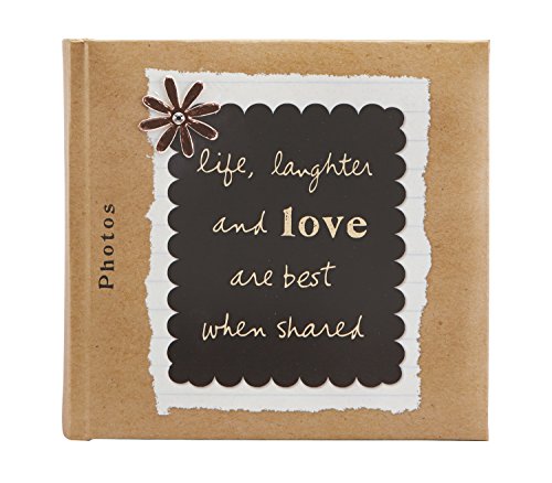 C.R. Gibson Treasured Slim Compact Journal Album, Life, Laughter and Love by Sandra Magsamen (P10-12546)