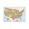 RoomMates USA Map Dry Erase Peel and Stick Giant Wall Decals