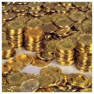 Gold Coins (144 Pc) -Plastic