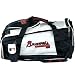 At the gym, on a plane or for an overnight trip, this versatile 100% nylon Atlanta Braves Duffle Bag 
can really take a workout. Features felt applique team logo on side, plus MLB logo on strap.