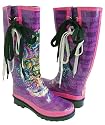 Ed Hardy Seattle Tattoo Womens Rubber Rain Boots